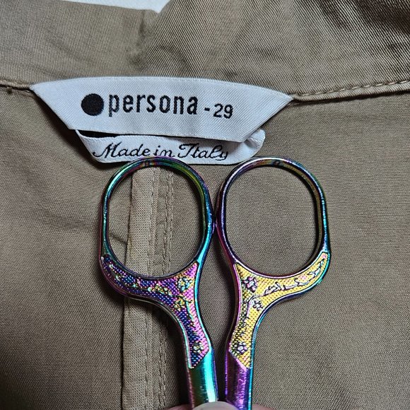 Persona by Marina Rinaldi khaki SS button down pockets shirt midi dress 29/US20 - Picture 9 of 16